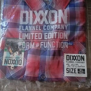 DIXXON  The 95 Doohan LIMITED EDITION Red and Blue Plaid Shirt BRAND NEW
